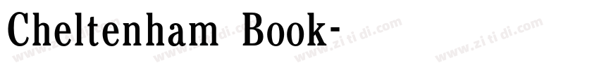 Cheltenham  Book字体转换